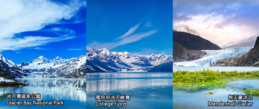 美國-阿拉斯加-冰河灣國家公園+學府冰河+棉田豪冰河